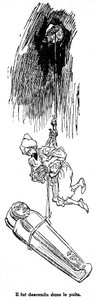 Szindbád, a tengerész (Sinbad) - mese az ezeregy (1001) éjszakáról - egy 1948-as könyv illusztrációja (Fortin-kiadás, Csodálatos gyermekkori képzetgyűjtemény) kalandjait meséli el - Albert Robida (1848 - 1926) illusztrációja - Negyedik utazás : Si alkotó: Albert Robida