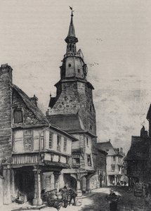 Dinani harangláb - Ó-Franciaország - Bretagne - szöveg, rajzok és litográfiák, Albert Robida (1848-1926) datálatlan 19. század vége alkotó: Albert Robida