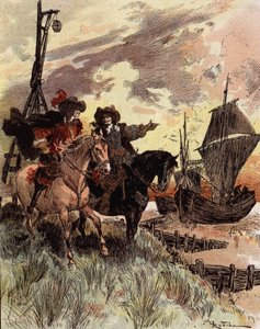 Bellormeau kapitány félénksége – „” Bellormeau megvizsgálta a Philippe-erődöt”. Szereplő Albert Robida könyvéből. Borító „” A kis franciával illusztrált””” 1899.12.16. alkotó: Albert Robida