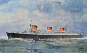 Az SS Normandie első útja Le Havre-ból, május 29.