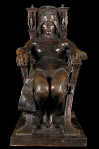 A szemlélődés szelleme (bronz) alkotó: Albert Toft