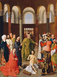 Lázár feltámasztása, 1455 körül alkotó: Albert van Ouwater