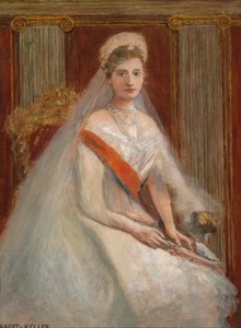 Alekszandra Fjodorovna orosz császárnő 1872-1918, II. Miklós cár feleségének portréja.