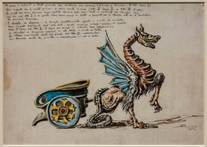 II. felvonás, első jelenet és harmadik felvonás, színpadi felszerelés: G. Rossini Armida szekere Armida számára.