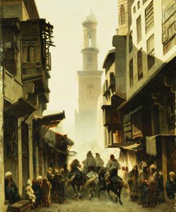 Utcai jelenet Damaszkuszban, 1861