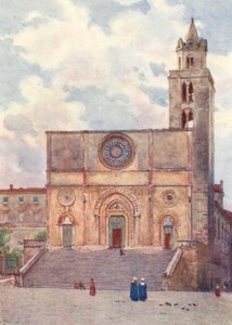 Székesegyház, Todi (színes litográfia) alkotó: Alberto Pisa