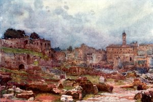 A fórum a Capitolium felé néz alkotó: Alberto Pisa