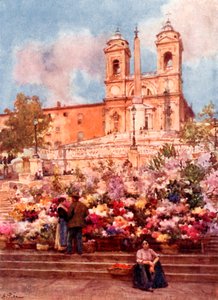 A „Spanyol lépcsők”, a Piazza di Spagna alkotó: Alberto Pisa