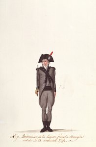 A francia idegenlégió pontonírja, Coppetiers-ből, 1792. november 23 alkotó: Albertus Gregorius