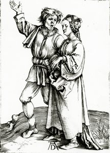 Egy rusztikus házaspár, Johannes Wierix metszet, 1565 körül (metszet)