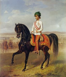 I. Ferenc József császár lóháton ... alkotó: Albrecht Adam