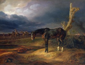 Tulajdontalan ló a Moshaisk-i csatamezőn 1812-ben, 1834-ben