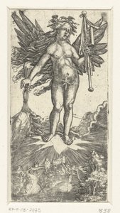 Allegorikus női alak szárnyakkal alkotó: Albrecht Altdorfer
