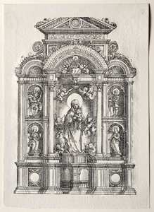Oltár a gyönyörű Regensburgi Máriával alkotó: Albrecht Altdorfer