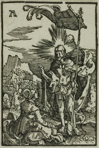 Krisztus megjelenik a Magdolnának, Az ember bukása és megváltása című fejezetből alkotó: Albrecht Altdorfer