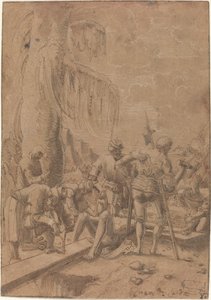 A keresztre szegezett Krisztus alkotó: Albrecht Altdorfer