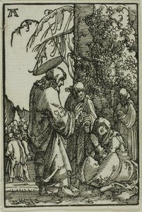 Krisztus búcsút vesz anyjától, az ember bukásából és megváltásából alkotó: Albrecht Altdorfer