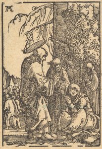 Krisztus búcsút vesz anyjától, az emberiség bukásából és üdvösségéből a ...-n keresztül, kb. 1513. alkotó: Albrecht Altdorfer
