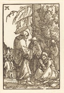 Krisztus búcsút vesz Máriától a szenvedés előtt alkotó: Albrecht Altdorfer