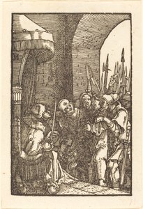 Krisztus Kajafás előtt alkotó: Albrecht Altdorfer