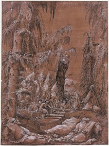 Krisztus az Olajfák hegyén alkotó: Albrecht Altdorfer