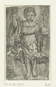 Krisztus gyermeke a szivárványon alkotó: Albrecht Altdorfer