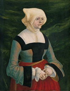 Német: Bildnis einer jungen Frau Portrait of a young Woman (Egy fiatal nő portréja) alkotó: Albrecht Altdorfer