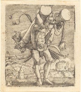 A Gades-oszlopot viselő Herkules alkotó: Albrecht Altdorfer