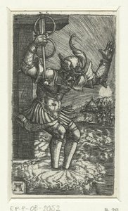 Horatius Cocles beugrik a Tiberisbe alkotó: Albrecht Altdorfer