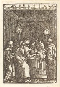 Joachim felajánlását elutasították alkotó: Albrecht Altdorfer