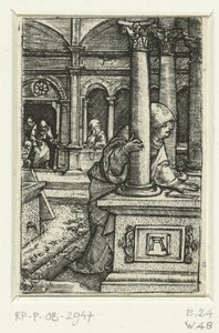 Mária a fiát keresi a zsinagógában alkotó: Albrecht Altdorfer
