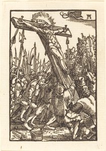 Kereszt emelése alkotó: Albrecht Altdorfer