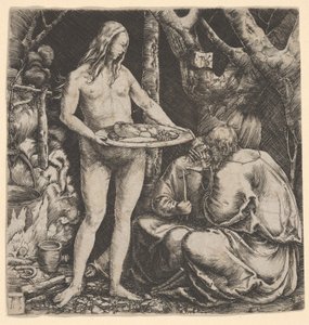 Két remete kísértése alkotó: Albrecht Altdorfer