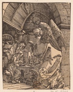 Angyali üdvözlet, 1513. alkotó: Albrecht Altdorfer