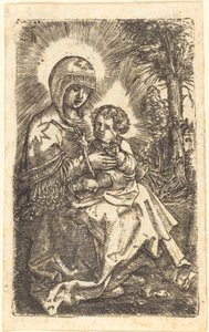 A ratisboni "szép szűz" egy tájban alkotó: Albrecht Altdorfer