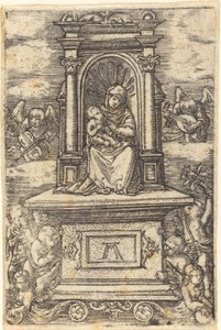 A regensburgi gyönyörű szűz oltáron alkotó: Albrecht Altdorfer
