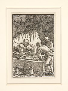 Krisztus síremléke, A bukás és az ember megváltása című sorozatból alkotó: Albrecht Altdorfer