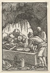Az ember bukása és megváltása: Krisztus temetése alkotó: Albrecht Altdorfer