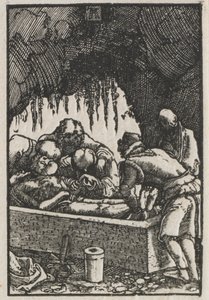 Az ember bukása és megváltása: Krisztus temetése alkotó: Albrecht Altdorfer
