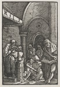 Az ember bukása és megváltása: Krisztus vitázik az orvosokkal, c. 1515. alkotó: Albrecht Altdorfer