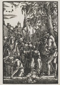 Az ember bukása és megváltása: Krisztus keresztre szegezve alkotó: Albrecht Altdorfer
