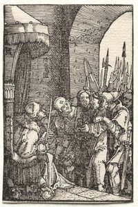 Az ember bukása és megváltása: Krisztus Pilátus előtt alkotó: Albrecht Altdorfer