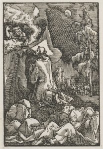 Az ember bukása és megváltása: Krisztus az Olajfák hegyén, c. 1515. alkotó: Albrecht Altdorfer