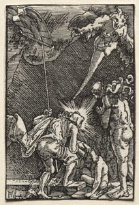 Az ember bukása és megváltása: alászállás a pokolba alkotó: Albrecht Altdorfer
