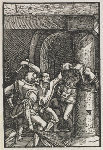 Az ember bukása és megváltása: Krisztus megkorbácsolása alkotó: Albrecht Altdorfer