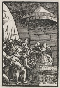 Az ember bukása és megváltása: Pilátus kezet mos alkotó: Albrecht Altdorfer