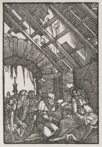 Az ember bukása és megváltása: A mágusok imádása, c. 1515. alkotó: Albrecht Altdorfer
