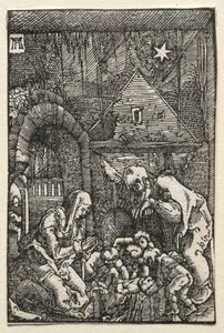 Az ember bukása és megváltása: A születés, c. 1515. alkotó: Albrecht Altdorfer