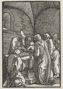 Az ember bukása és megváltása: Krisztus bemutatása a templomban alkotó: Albrecht Altdorfer