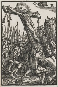 Az ember bukása és megváltása: A keresztfelemelés alkotó: Albrecht Altdorfer